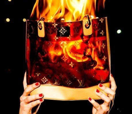 burning louis vuitton|Louis Vuitton burning bags.